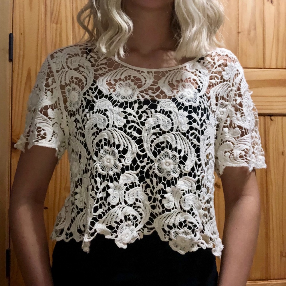 Brandy Lace Crop Top
